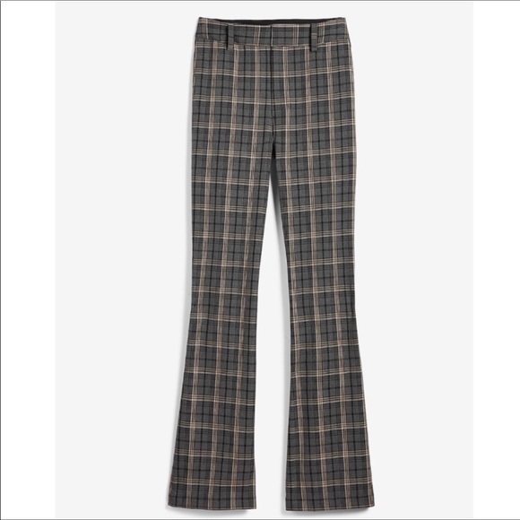 EXPRESS x Negin Mirsalehi plaid high waist trouser - Picture 6 of 7